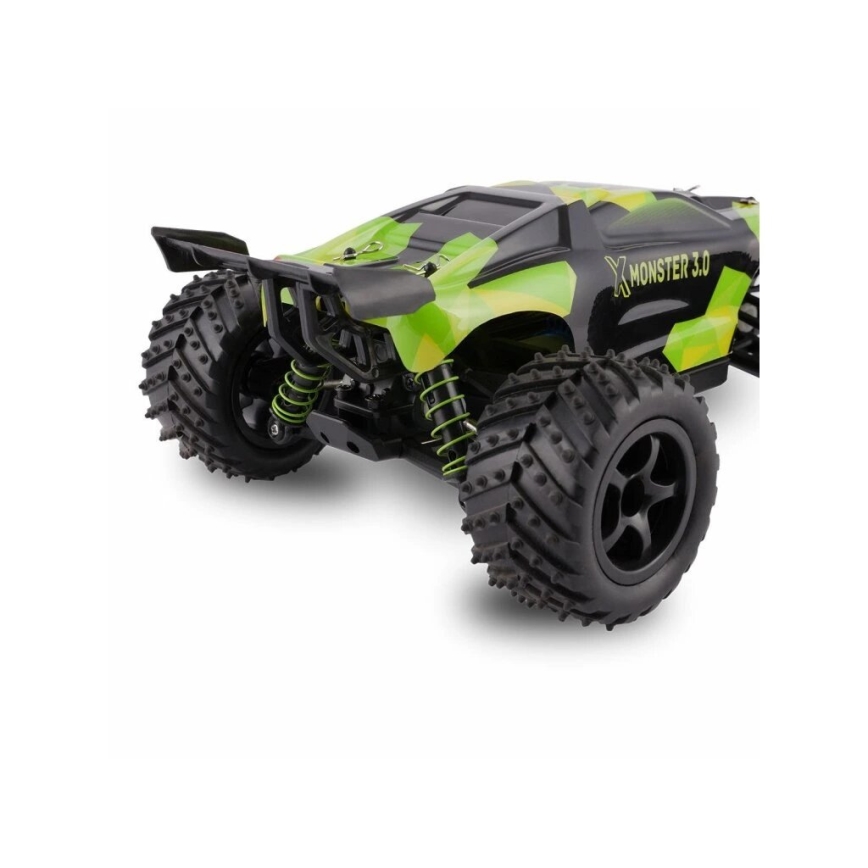 Overmax - ferngesteuertes RC-Auto X-MONSTER 3.0 1700 mAh Schwarz/Grün