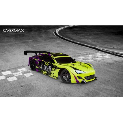 Overmax - RC-Drift-Auto mit Fernsteuerung X-DRIFT 1000 mAh gelb/lila