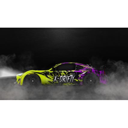 Overmax - RC-Drift-Auto mit Fernsteuerung X-DRIFT 1000 mAh gelb/lila