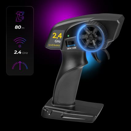 Overmax - RC-Drift-Auto mit Fernsteuerung X-DRIFT 1000 mAh gelb/lila