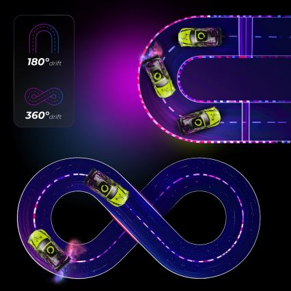 Overmax - RC-Drift-Auto mit Fernsteuerung X-DRIFT 1000 mAh gelb/lila