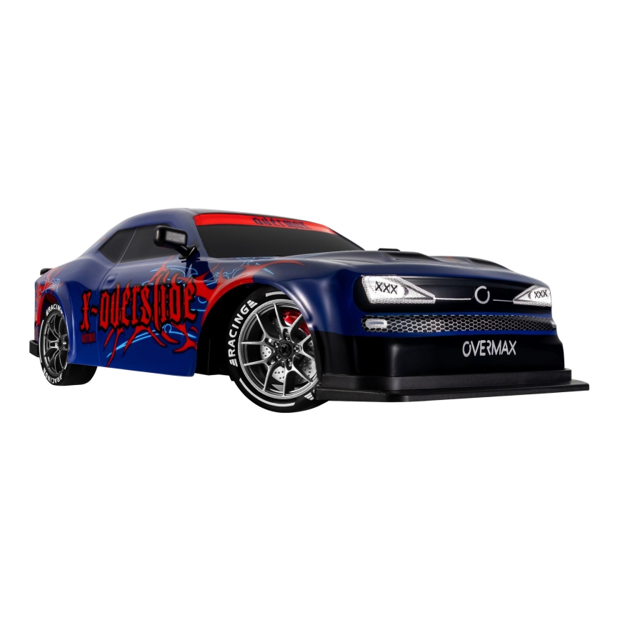Overmax - ferngesteuertes RC-Driftauto X-OVERSLIDE 1000 mAh schwarz/grün/blau/rot