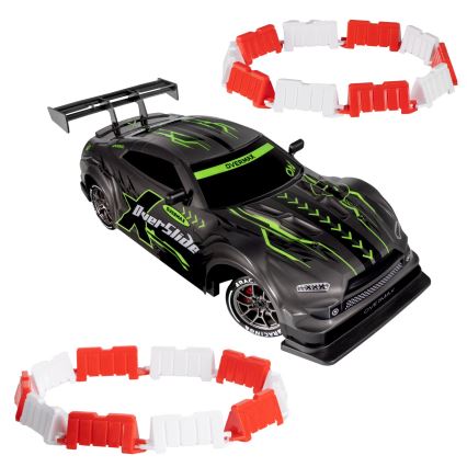 Overmax - ferngesteuertes RC-Driftauto X-OVERSLIDE 1000 mAh schwarz/grün/blau/rot