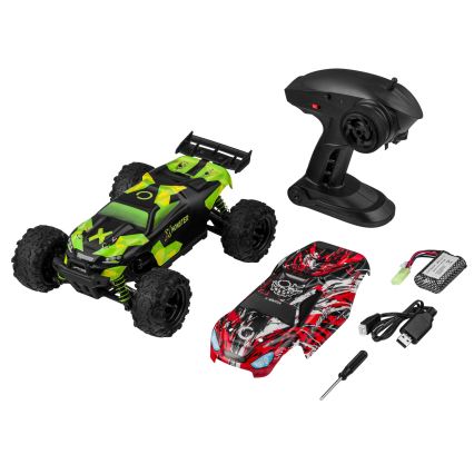 Overmax - ferngesteuertes RC-Auto 2-in-1 X-MONSTER 3.5 1700 mAh schwarz/rot/grün