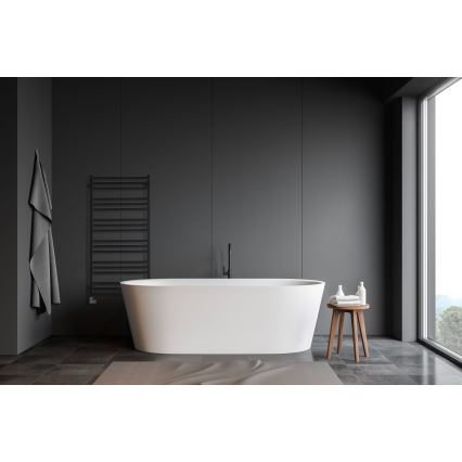 P.M.H. AV4B - Bad-Handtuchheizkörper AVENTO 567 W, 121 cm, schwarz