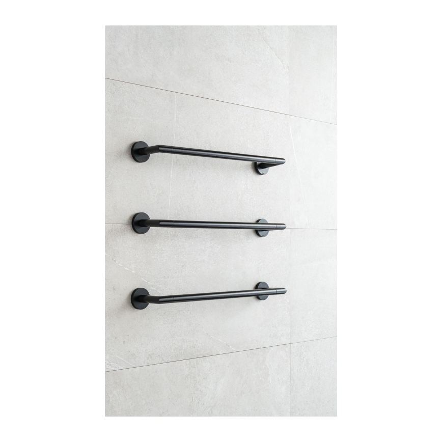 P.M.H. IN1B-R - Elektrischer Handtuchwärmer INGA 17 W/230 V 85,9 cm IP44 rechts/schwarz