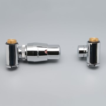 P.M.H. INTER-LC - Ventil mit Thermostatkopf INTER links/Chrom glänzend