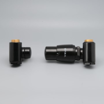 P.M.H. INTER-RB - Ventil mit Thermostatkopf INTER rechts/schwarz