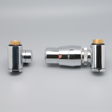 P.M.H. INTER-RC - Ventil mit Thermostatkopf INTER rechts/glänzender Chrom