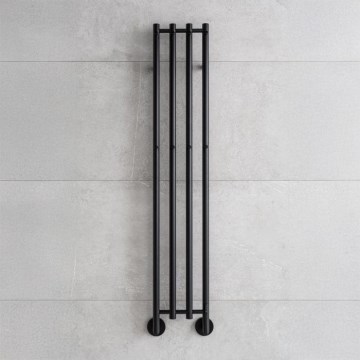 P.M.H. MO1B-R - Elektrischer Handtuchheizkörper MONA 93W/230V 153,3 cm IP44 schwarz