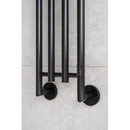 P.M.H. MO1B-R - Elektrischer Handtuchheizkörper MONA 93W/230V 153,3 cm IP44 schwarz