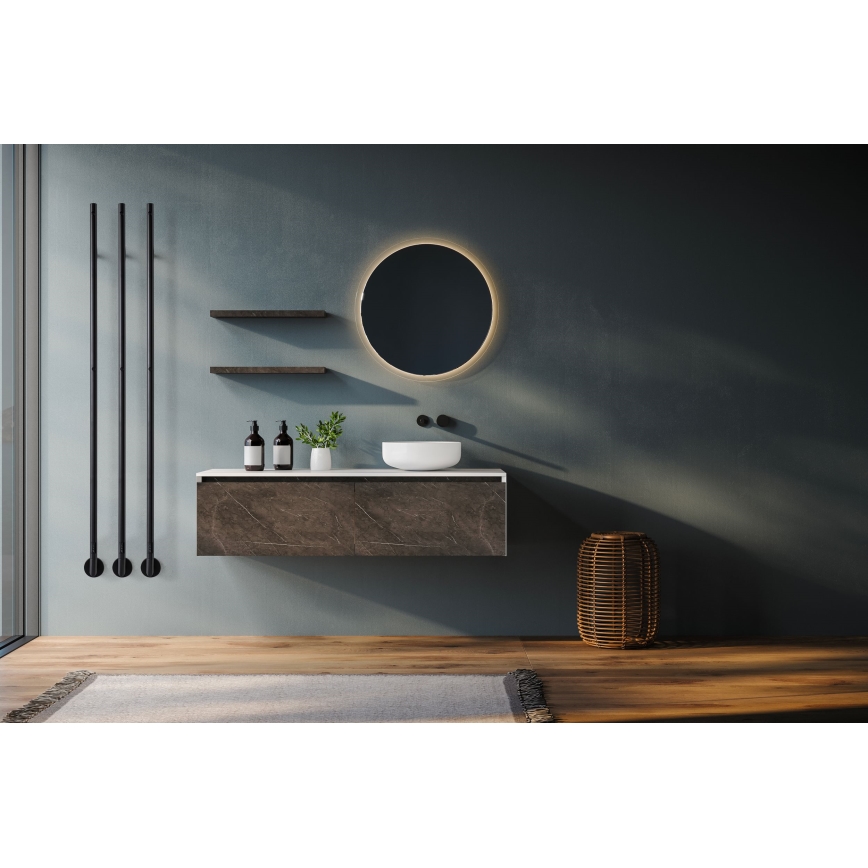 P.M.H. OL1B - Elektrischer Handtuchwärmer OLE 24W/230V 170 cm IP44 schwarz