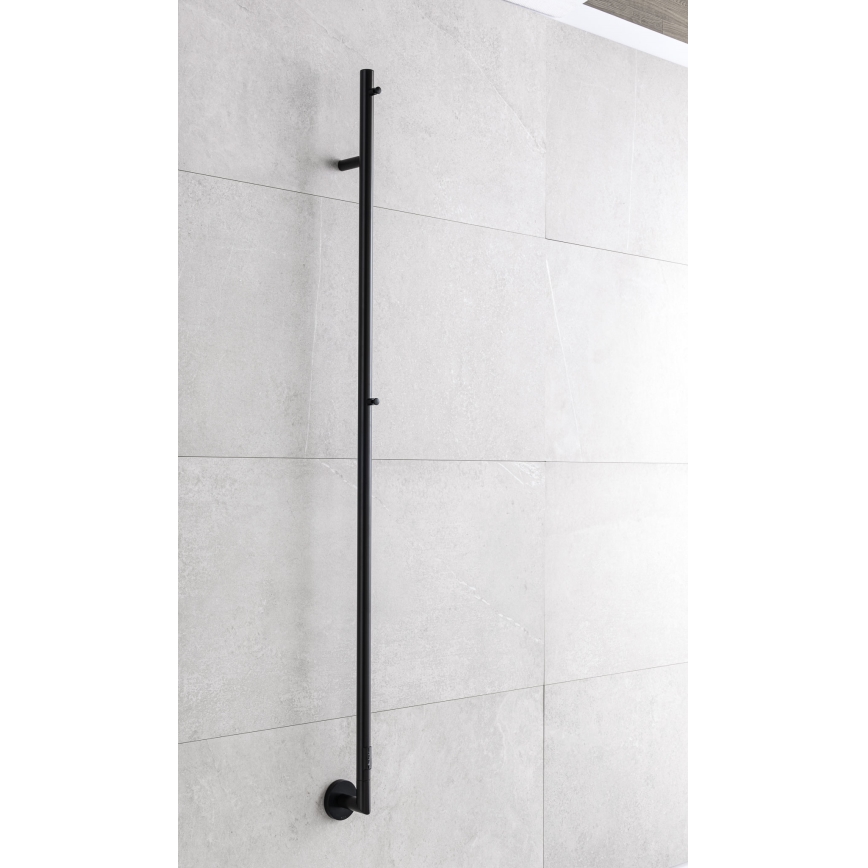 P.M.H. OL1B - Elektrischer Handtuchwärmer OLE 24W/230V 170 cm IP44 schwarz