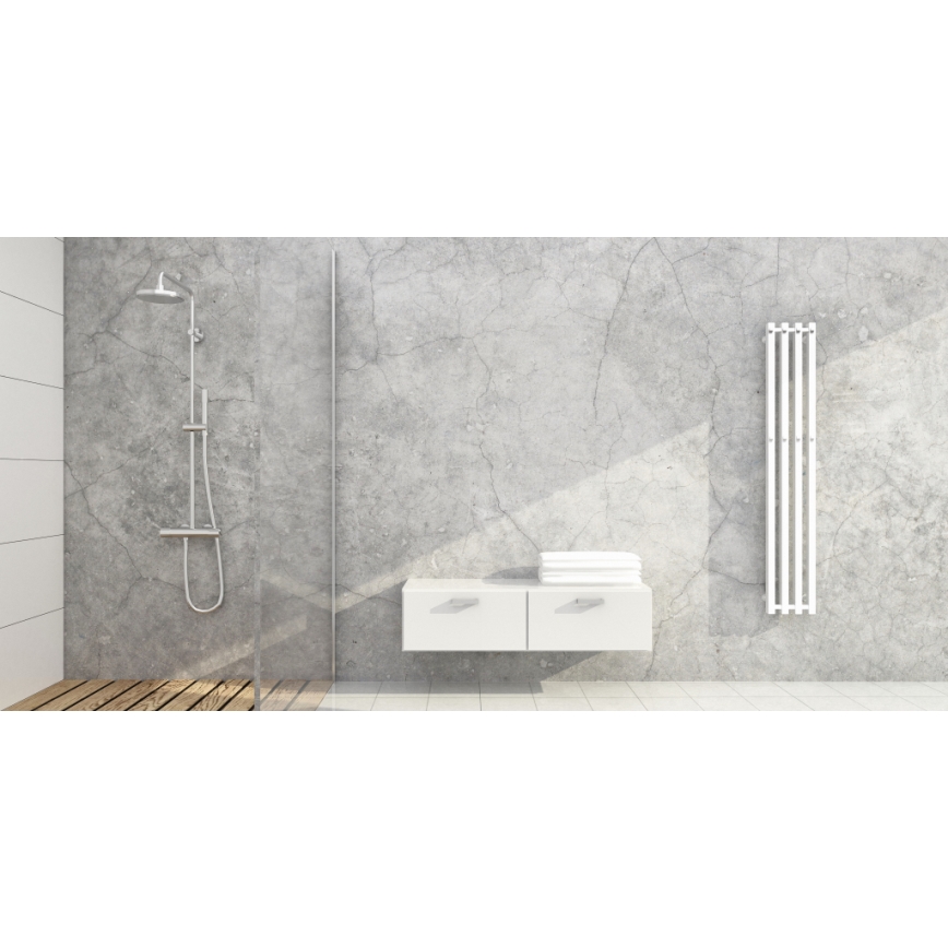 P.M.H. P2W/4 - Handtuchheizkörper PLUTO 406 W, 150 cm, weiß