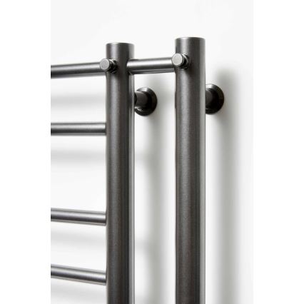 P.M.H. T2B-L - Handtuchheizkörper THEIA für Badezimmer, 352 W, 154 cm, links, schwarz