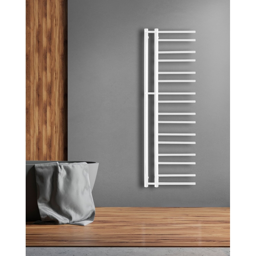 P.M.H. T2W - Badezimmer-Handtuchheizkörper THEIA 352W 154 cm rechts/weiß