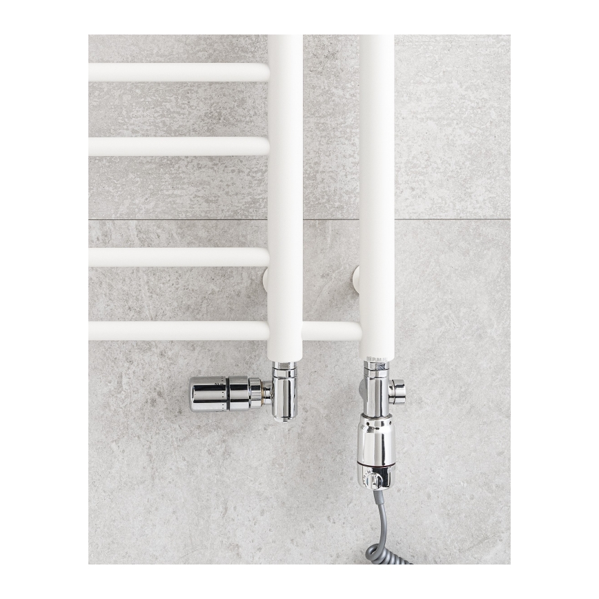 P.M.H. T2W-L - THEIA Handtuchheizkörper, Leiterform, 352 W, 154 cm, links/weiß