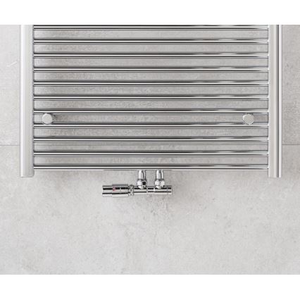 P.M.H. TERM-LC-EK - Ventil mit Thermostatkopf TERM, links, glänzend verchromt