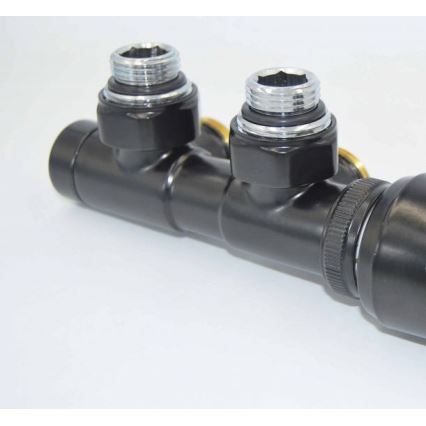 P.M.H. TERM-RB-EK - Ventil mit Thermostatkopf TERM, rechts/schwarz