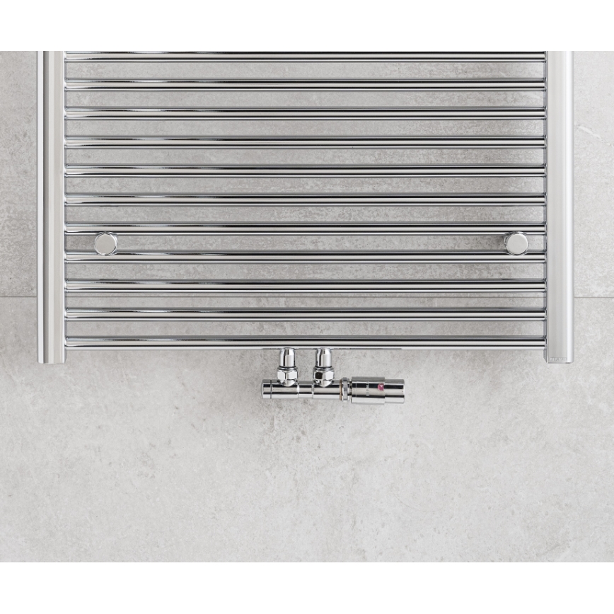 P.M.H. TERM-RC-EK - Ventil mit Thermostatkopf TERM, rechts, Hochglanz-Chrom