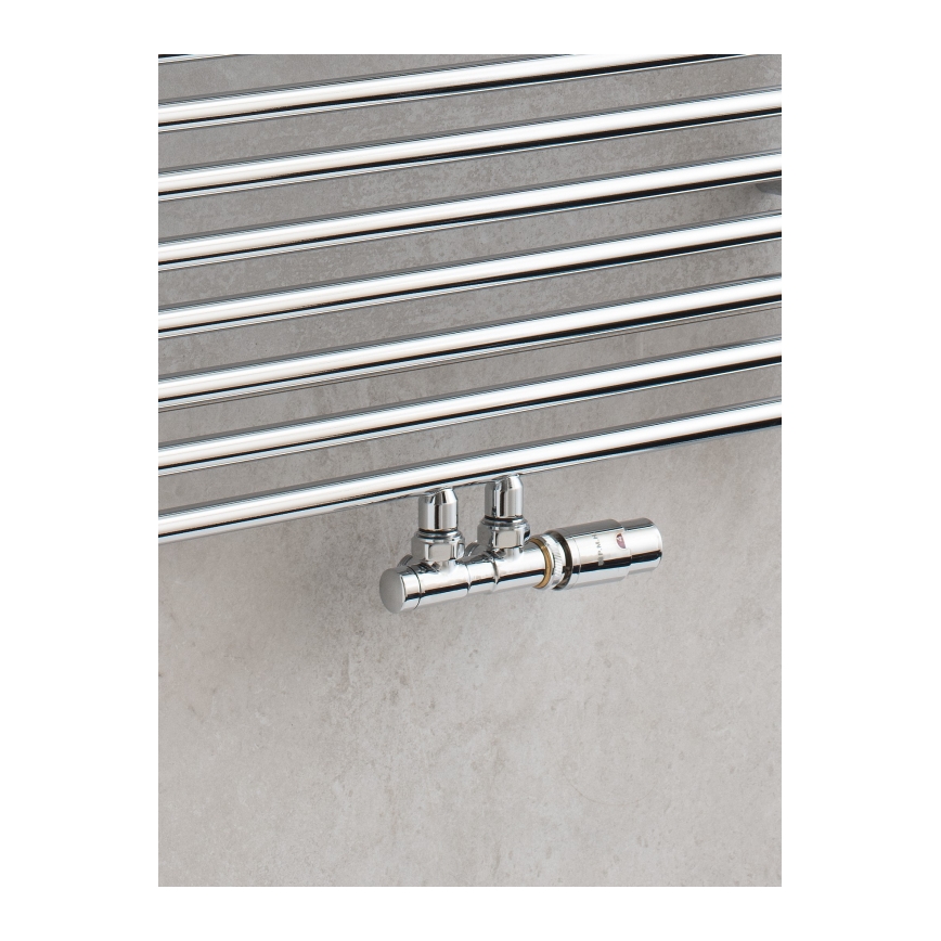 P.M.H. TERM-RC-EK - Ventil mit Thermostatkopf TERM, rechts, Hochglanz-Chrom