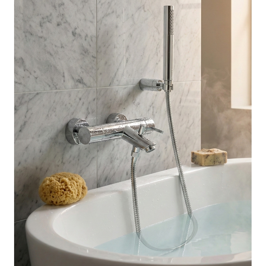 Paffoni - Badewannenset LIGHT, Hochglanz-Chrom