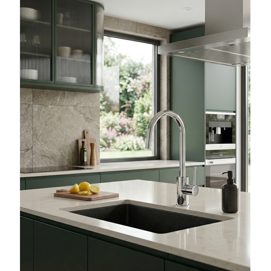 Paffoni - Küchenarmatur LIGHT 36,3 cm glänzender Chrom