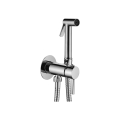 Paffoni - Wand-Set mit Hand-Bidetbrause für Unterputzmontage KIT, Hochglanz-Chrom
