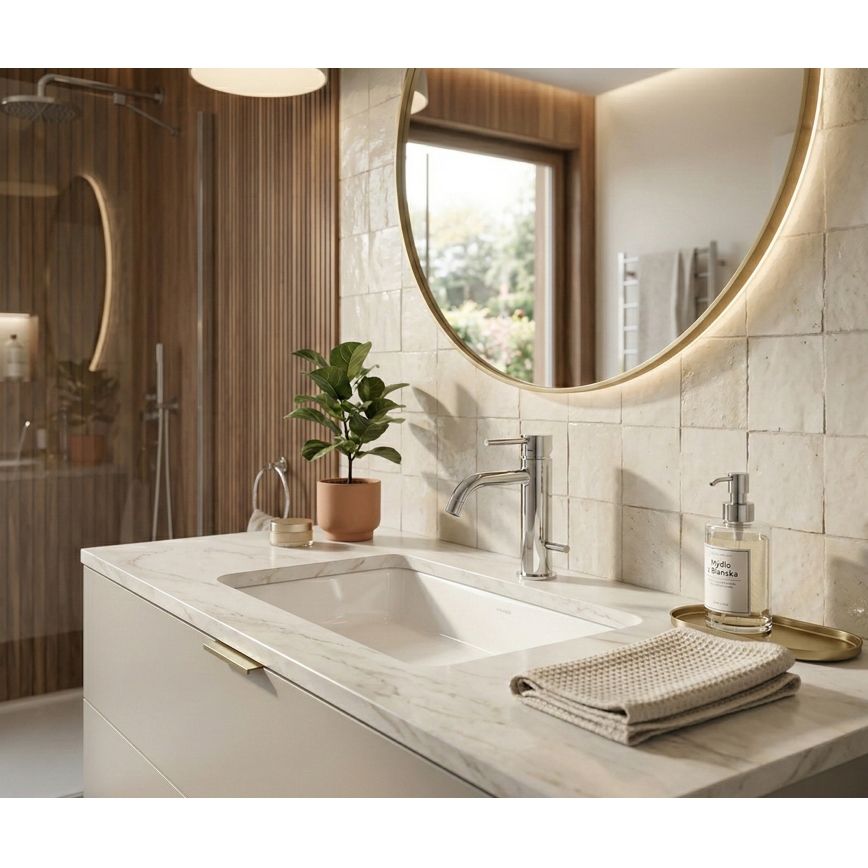 Paffoni - Waschtischarmatur + Ablaufgarnitur LIGHT, glänzender Chrom