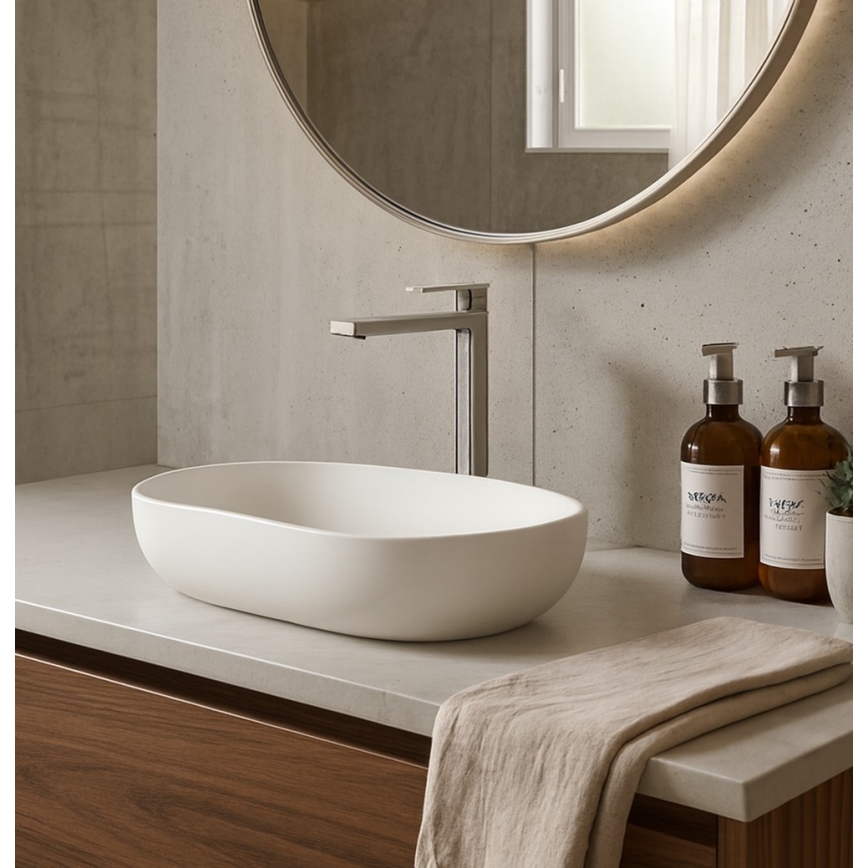 Paffoni - Waschtischarmatur + Ablaufgarnitur TANGO Edelstahl