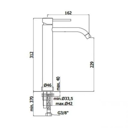 Paffoni - Waschtischarmatur LIGHT EXCLUSIVE gebürstetes Gold