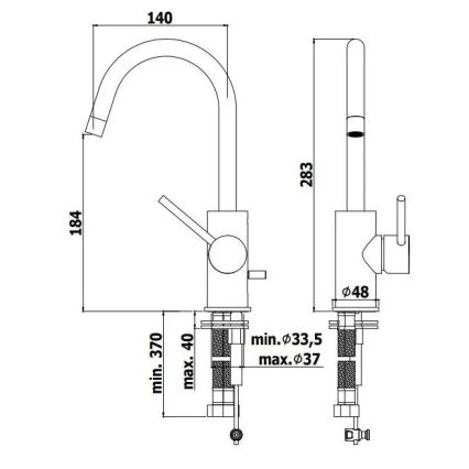 Paffoni - Waschtischarmatur LIGHT, glänzender Chrom