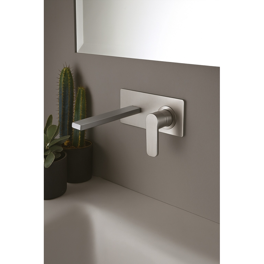 Paffoni - Waschtischarmatur TANGO für Unterputzmontage, Edelstahl