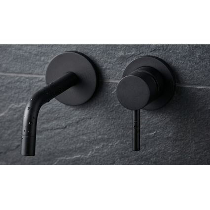 Paffoni - Waschtischarmatur zur Unterputzmontage LIGHT schwarz