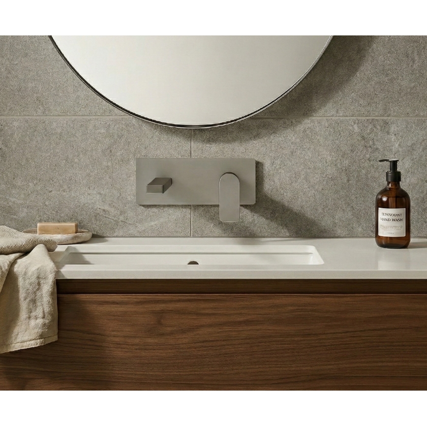 Paffoni - Waschtischarmatur zur Unterputzmontage TANGO Edelstahl