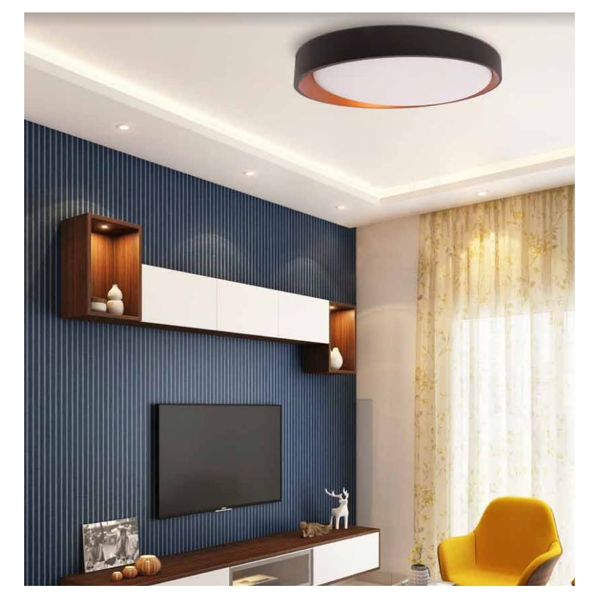 LED-Deckenleuchte ADEL LED/40W/230V ø 50 cm schwarz