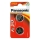 Panasonic - 2 Stk. Lithium-Knopfzellenbatterie CR2016 3V 72 mAh
