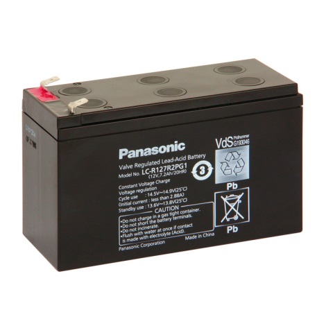 Panasonic LC-R127R2PG1 - Bleiakkumulator 12V/7,2Ah/faston 6,3mm
