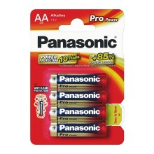 Panasonic LR6 PPG - 4 Stück Alkalibatterien AA Pro Power 1,5V