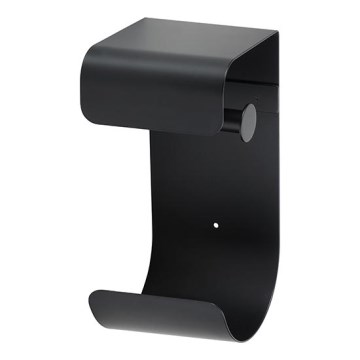 Papierhalter 12,5 x 26 cm, Edelstahl/schwarz