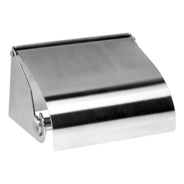 Papierhalter 14x8 cm Edelstahl/silber