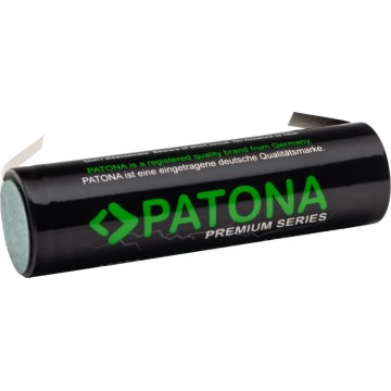 PATONA - Akku 18650 Li-lon 3000mAh PREMIUM 3,7V mit Klemmleisten zum Löten