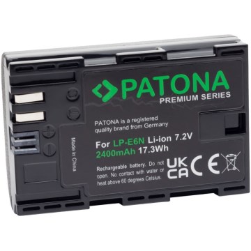 PATONA - Akku Canon LP-E6N 2400mAh Li-Ion Premium 80D