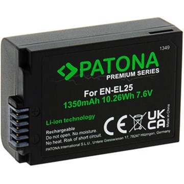 PATONA - Akku Nikon EN-EL25 1350mAh Li-Ion 7,6V Premium Z50/Z fc