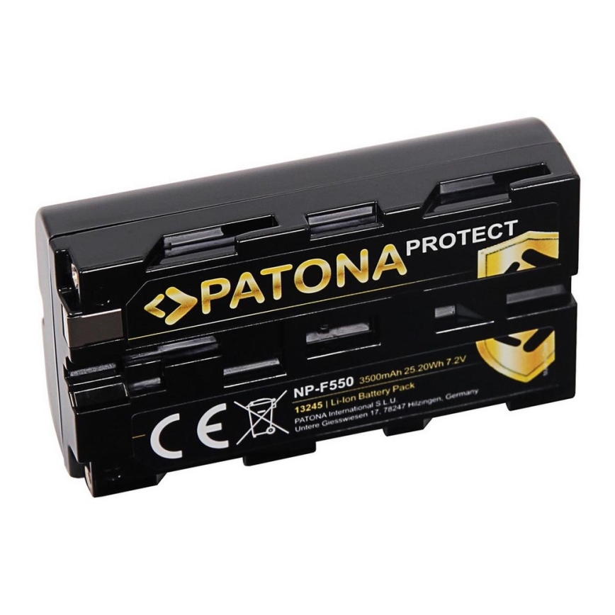 PATONA - Akku Sony NP-F550 3500mAh Li-Ion 7,2V Schutz