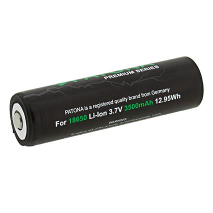 PATONA - Batterie 18650 Li-Ion 3500 mAh PREMIUM 3,7V