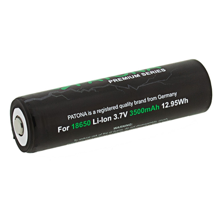 PATONA - Batterie 18650 Li-Ion 3500 mAh PREMIUM 3,7V