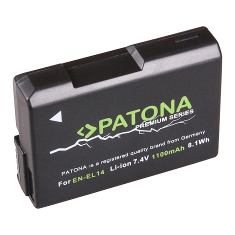 PATONA - Batterie Nikon EN-EL14 1100mAh Li-Ion Premium