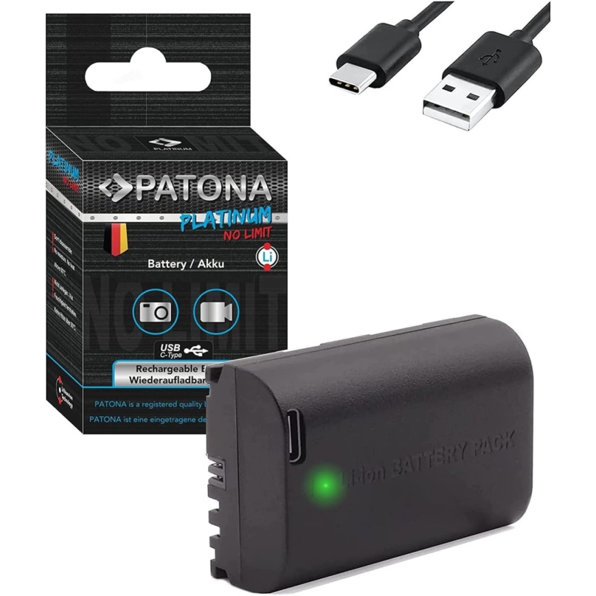 PATONA - Akku Canon LP-E6NH 2600mAh Li-Ion Platinum USB-C
