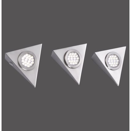 Paul Neuhaus 1119-55-3 - SET 3x LED-Möbelbeleuchtung mit einem Sensor HELENA LED/2,5W/230V